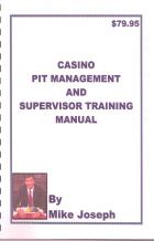 casino pit management and supervisor training manual book cover