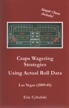craps wagering strategies using actual roll data book cover